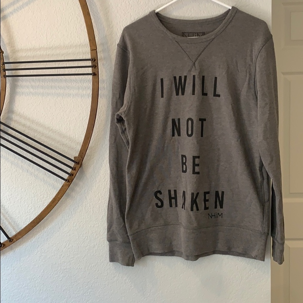 “I Will Not be Shaken” Crew Neck Hoodie